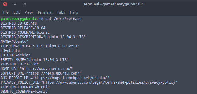 Check Linux OS Version in Terminal